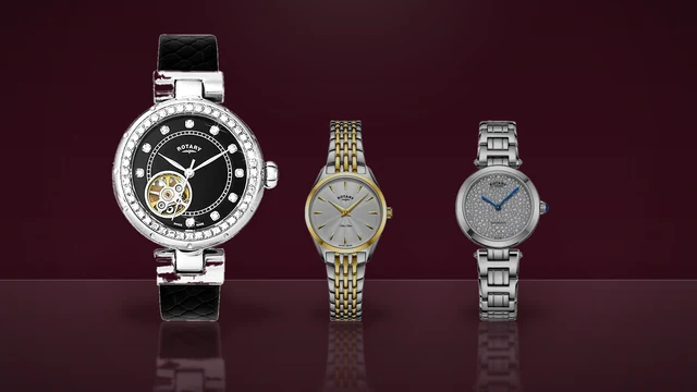 Trei ceasuri Rotary de dama, unul automatic si unul ultra subtire