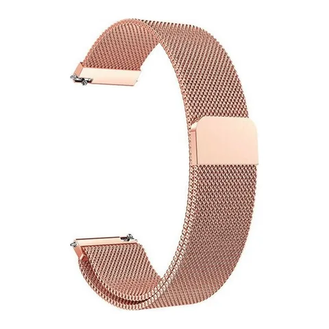 Bratara Ceas Metalica Smart Bracelet idealStore, Otel Inoxidabil Premium, Inchidere pe Magnet, Dimensiune Ajustabila, 22 MM, Auriu