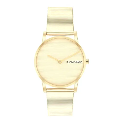 Calvin Klein, auriu, 30 mm, rezistent la apa 30 m