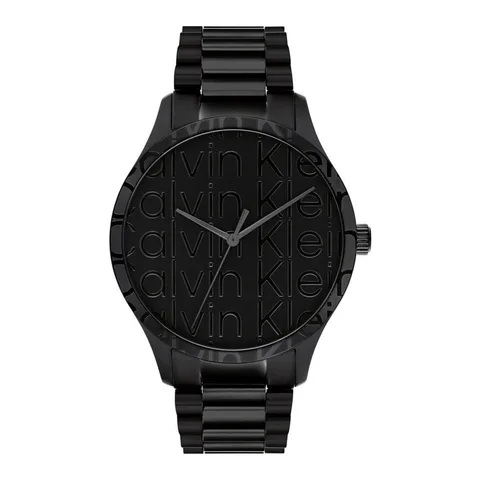 Calvin Klein, model Iconic, bratara metalica, negru
