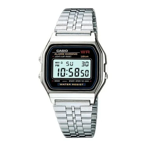 Casio Digital A-159WA-N1, Argintiu