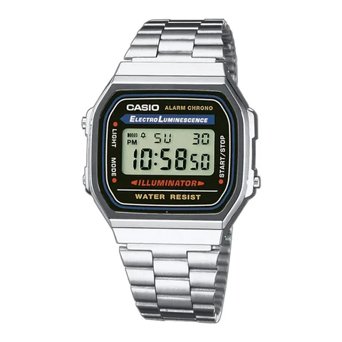 Casio unisex cu bratara metalica, Argintiu