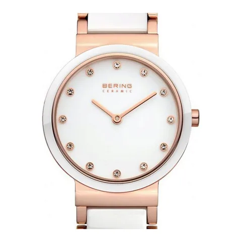 Ceas de dama Bering 10729-766, 29mm, 5ATM, Auriu