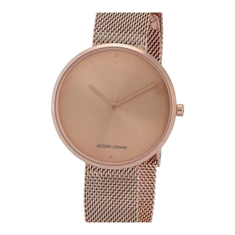 Ceas de dama Jacques Lemans 1-2056N, Quartz, 36mm, 5ATM, Auriu