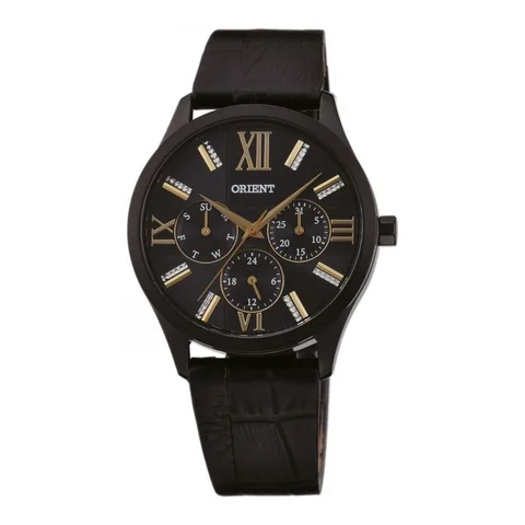 Ceas de dama, Orient FSW02001B0, cu bratara din piele Negru