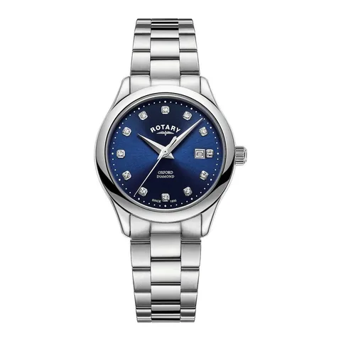 Ceas de dama Rotary LB05092/05/D, Quartz, 32mm, 5ATM, Argintiu