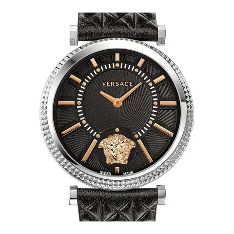 Ceas de dama Versace VQG020015 V-Helix, 38mm, 3ATM, Argintiu