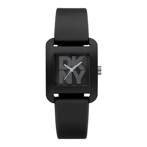 Ceas de mana pentru femei DKNY, model DK1L002P0025, negru, 26x30mm, rezistent la apa 3 ATM