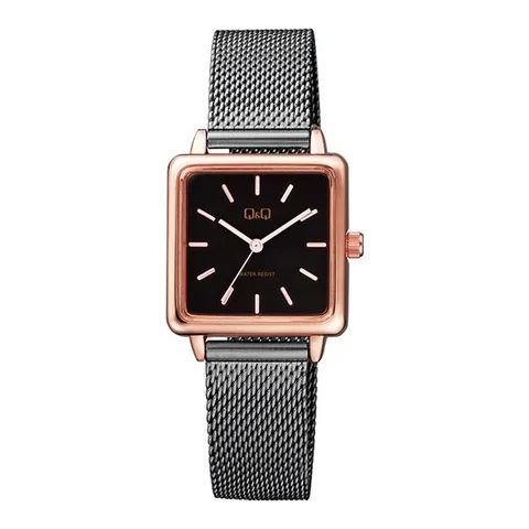 Ceas Q&Q dama QB51J402Y Rose Gold, patrat