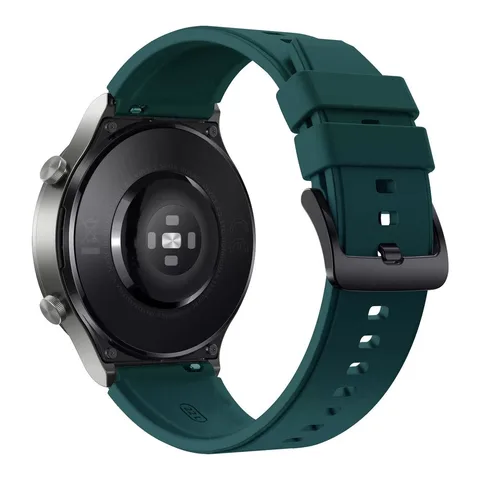Curea ceas silicon SA&SO General Store®, compatibila cu smartwatch Huawei Watch GT 2 / 3 PRO, Samsung Galaxy Watch 46 mm sau orice ceas cu latime curea 22 mm, Verde, X27
