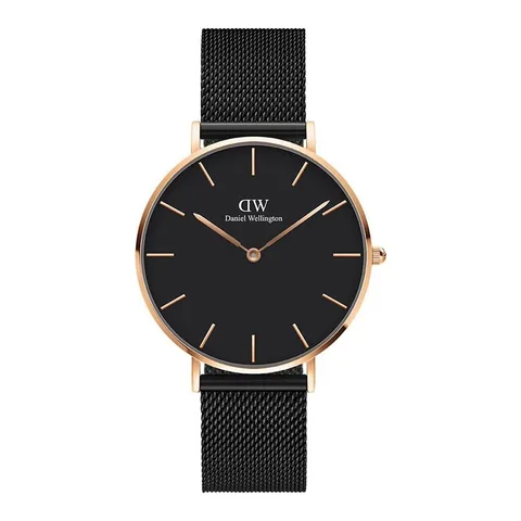 Daniel Wellington analog de otel inoxidabil, Negru