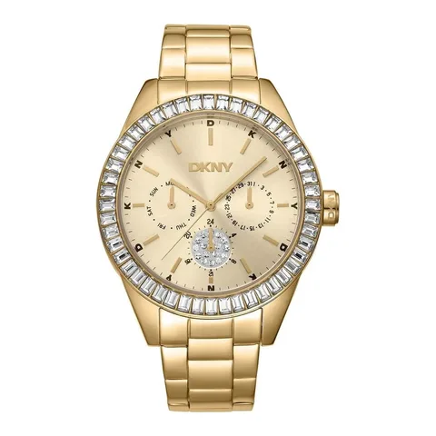 Dkny DK1L027M0045, otel, 40mm, auriu, mecanism quartz, rezistent la apa 5 ATM