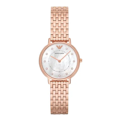 Emporio Armani cu un cadran cu aspect sidefat Kappa, Auriu rose