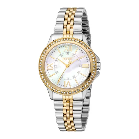 Esprit, model ES1L466M1085, 32mm, curea otel aurie, rezistenta la apa 3 ATM