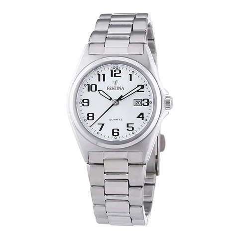 Festina cu bratara metalica, Argintiu