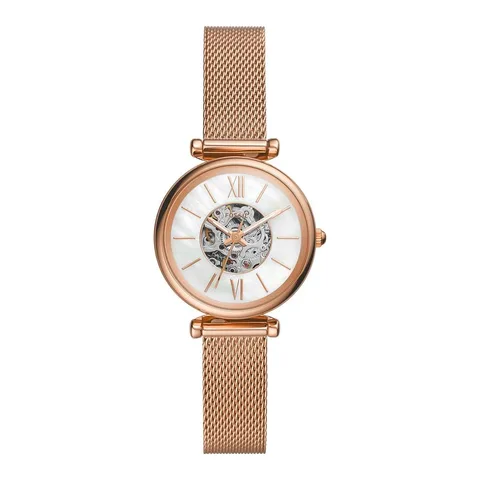 Fossil automatic Carlie Mini, Auriu rose