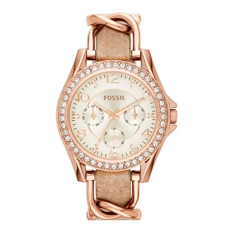 Fossil decorat cu cristale Riley, Auriu rose