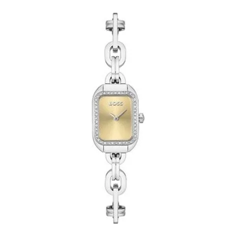 HUGO BOSS 1502656, 28MM, gri, bratara din otel inoxidabil, display analogic