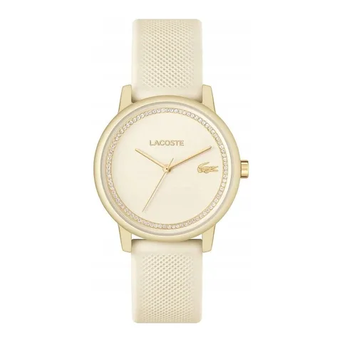 Lacoste 12.12 Go auriu sampanie 35x9.2mm silicon 17mm