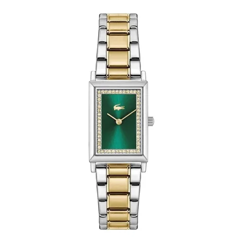 Lacoste 2001483, bicolor, verde, 21x6mm, otel inoxidabil