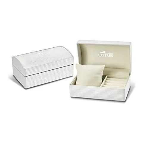 Lotus 18434/1, bratara din otel inoxidabil, carcasa argintie 30mm, rezistent la apa 5 bar