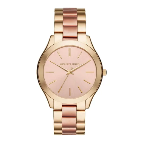 Michael Kors cu bratara metalica Slim Runway, Auriu