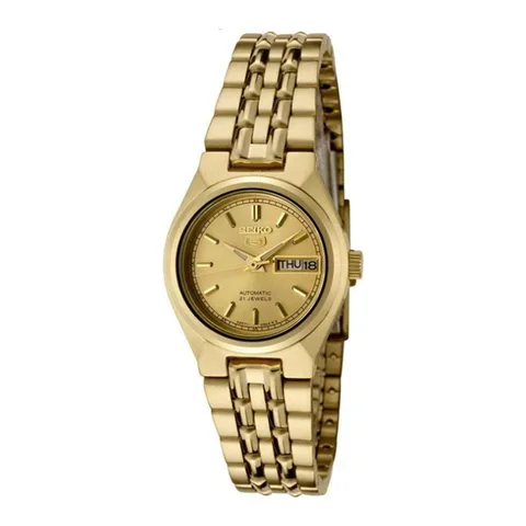 Seiko automatic cu bratara metalica, Auriu