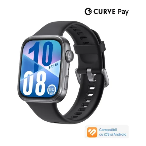 Smartwatch HUAWEI Watch Fit 4, Black Body with Black Fluoroelastomer Strap