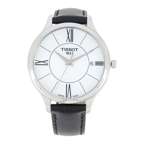 Tissot analog cu o curea intersanjabila de piele, Rosu, Negru