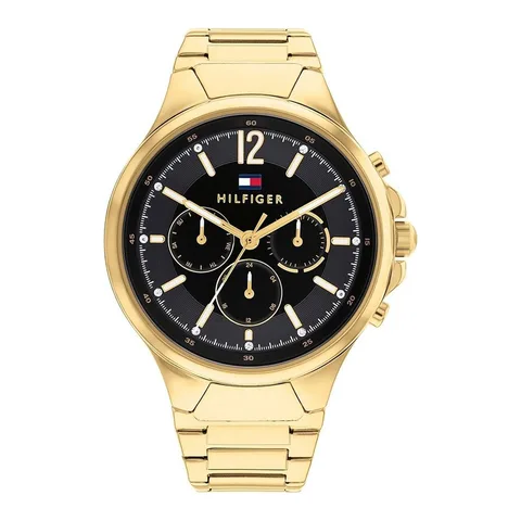 Tommy Hilfiger cu functii multiple si bratara metalica, Auriu