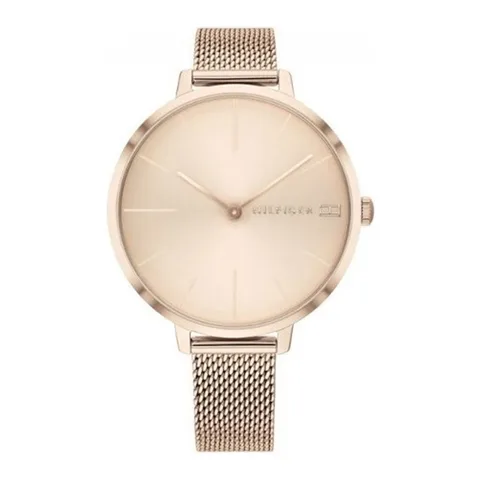 Tommy Hilfiger quartz din otel inoxidabil, Auriu deschis
